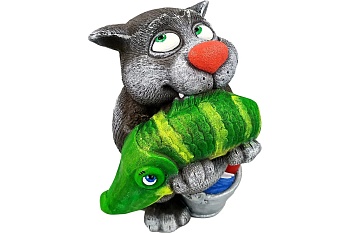 Садовая фигура "Кот в ведре" Ф068н 