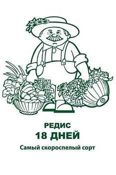 Редис 18 дней (бел.пакет)