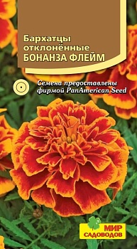 Бархатцы отклоненные Бонанза Флейм (10шт)