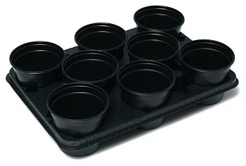 Комплект 8 горшков круглых д.11см (0,8л)