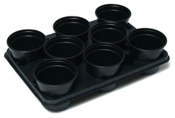 Комплект 8 горшков круглых 11см (0,8)