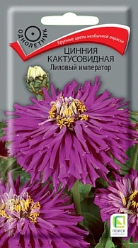Цинния кактусовидная Лиловый Император (0,4гр)