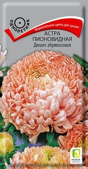 Астра пионовидная Дюшес Абрикосовая (0,3гр)