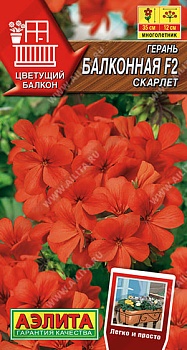 Герань Балконная скарлет F2 5шт