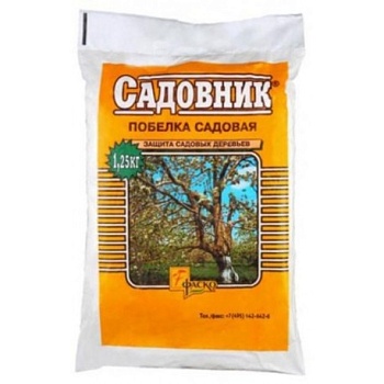 Садовая побелка Садовник 1,25кг Сухая в пакете