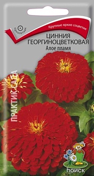 Цинния георгиноцветковая Алое Пламя (0,4гр)