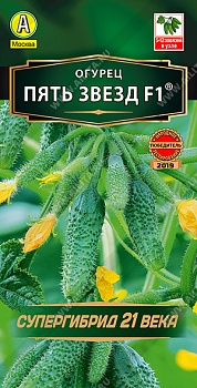 Огурец Пять звезд 0,25гр (цвет.пакет)  -  АЭ