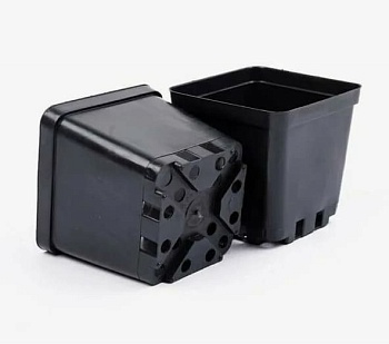 Горшок технологический 2.7л 15*15*15 литой квадратный